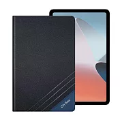 CITY BOSS for Oppo Pad Air 運動雙搭隱扣皮套 黑色