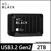 WD BLACK 黑標 D30 Game Drive 2TB 外接式SSD固態硬碟 公司貨