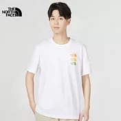 The North Face U MFO MULTI COLOR LOGO  男女短袖上衣-白-NF0A86Z2FN4 3XL 白色