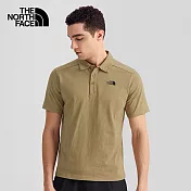 The North Face M MFO COTTON POLO 男 棉質透氣短袖POLO衫-卡其-NF0A5B46PLX L 卡其