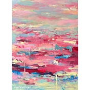 【玲廊滿藝】劉巧玲-晚霞之吻33x24cm