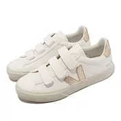 Veja 休閒鞋 Recife Logo Chromefree Leather 女鞋 白 香檳金 RC0502762A