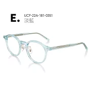 JINS 新經典Classic系列眼鏡(UCF-22A-181)-多款任選 E.淡藍