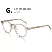 JINS 新經典Classic系列眼鏡(UCF-22A-181)-多款任選 G.灰褐