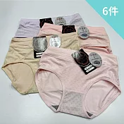【Wonderland】甜美柔情石墨烯抗菌內褲(6件組) FREE 隨機含重複色