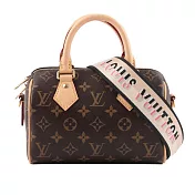 LV Monogram Speedy 手提/斜背二用包20cm (黑背帶)