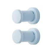 日本Like-it｜牆壁裝飾收納掛勾二入組 水藍色