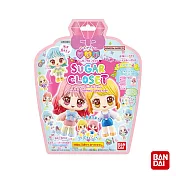 日本BANDAI-Sugar Closet入浴劑Ⅳ(附時髦小女孩公仔)(泡澡球)(限量)-3入(小蒼蘭香/洗澡玩具)