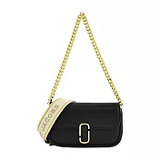 MARC JACOBS THE J MARC MINI牛皮翻蓋兩用包-迷你 黑