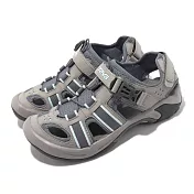 Teva 涼鞋 Omnium W 戶外 灰 藍 護趾 水陸機能 可調整 排水 耐磨抓地大底 女鞋 6154SLA 24cm GREY/BLUE