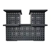 日本Like-it｜簡約收納手提籃三入組(SS*2+L) 灰色