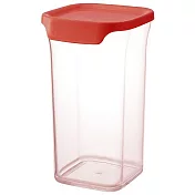日本RISU｜LIBERALISTA 廚房儲物收納罐 (高) 紅色