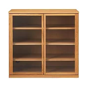 【MUJI 無印良品】橡木收納櫃/玻璃門