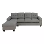 IDEA-貝蒙隱藏收納亞麻貴妃椅/左右可選  面左款