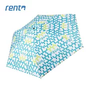 【rento】碳纖輕量黑膠晴雨傘 塗鴉(白)
