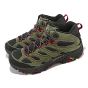 Merrell 戶外鞋 Moab 3 Mid GTX 男鞋 軍綠 黑 防水 登山鞋 郊山 黃金大底 ML037035