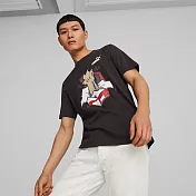 PUMA 基本系列Sneaker 男短袖T恤-黑-67447801 S 黑色