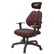 GXG 雙軸枕 雙背工學椅(T字扶手) TW-2606 EA