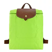 LONGCHAMP LE PLIAGE系列再生尼龍摺疊後背包 亮綠