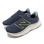 New Balance 慢跑鞋 More V4 2E 寬楦 男鞋 深藍 反光 厚底 運動鞋 NB MMORCN4-2E 27cm NAVY/GREEN
