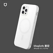 犀牛盾 iPhone 12 / 12 Pro (6.1吋) SolidSuit (MagSafe 相容) 防摔背蓋手機保護殼- 經典白