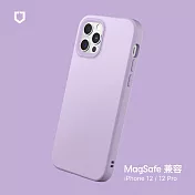 犀牛盾 iPhone 12 / 12 Pro (6.1吋) SolidSuit (MagSafe 兼容) 防摔背蓋手機保護殼- 紫羅藍色