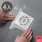 JIAGO 防蟑螂防臭地漏貼-4入組