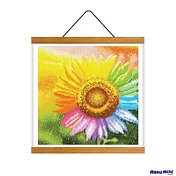 [HOMEHERE] DIY鑽石畫／向日葵 繽紛 掛軸無框版