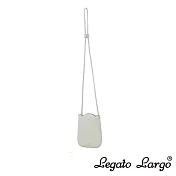 Legato Largo 小法式鬱金香手機收納斜背小包- 象牙白