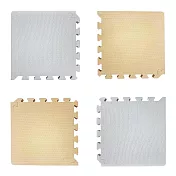 【新生活家】2cm厚防護巧拼地墊-莫蘭迪五色任選32x32x2cm (64片) 莫蘭迪奶茶+莫蘭迪灰(隨貨贈嬰兒中性洗衣精1000ml)