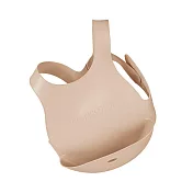 土耳其minikoioi-X型立體矽膠圍兜- 奶茶杏