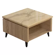 IDEA-艾格暖色大理石方茶几-兩款可選 A款