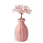 O’Pretty 歐沛媞 開運招緣天然水晶香氛擴香樹-粉水晶(13X7cm)