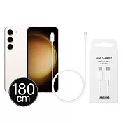 Samsung 三星 原廠S25 S24系列 5A,1.8m Type-C to Type-C線-白【DX510/盒裝】  白色