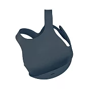 土耳其minikoioi-X型立體矽膠圍兜- 靜謐藍