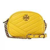 TORY BURCH 質感羊皮斜揹包 黃