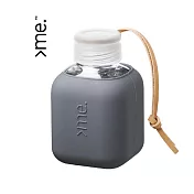 瑞士 SQUIREME Cute Cube 隨身玻璃水瓶 Y2｜370mL 星塵灰