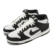 Nike 休閒鞋 Dunk Mid Panda 米白 黑 熊貓 帆布 中筒 男鞋 女鞋 DV0830-102