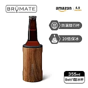【BrüMate】Bott’l啤酒酷冰杯 | 355ml/12oz (BruMate/啤酒杯/隨行杯/玻璃啤酒) 樹木紋
