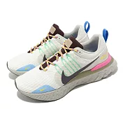 Nike 慢跑鞋 React Infinity Run FK 3 男鞋 白 黑 UV 變色鞋面 運動鞋 支撐 FJ7068-120 27cm WHITE/BLUE