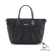 B.S.D.S冰山袋鼠 - 知性巴黎 - 優雅美學加大款多層泡芙包【J2024-K】  經典黑