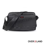 OVERLAND - 美式十字軍 - 經典格紋拼接多層斜背包 - 5715