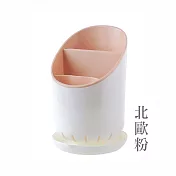 JIAGO 餐具瀝水收納架 淡粉