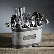 《KitchenCraft》4格工業風餐具鏟匙收納筒 | 餐具桶 碗筷收納筒 4格工業風餐具鏟匙收納筒