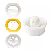 《CHEFN》切片切塊切蛋器(白黃) | 雞蛋切片器