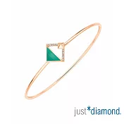 【Just Diamond】18K玫瑰金 絕色魅力 鑽石手環 04 玫瑰金