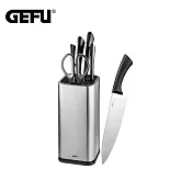 【GEFU】德國品牌 廚房主廚刀21cm/刀架2件組(原廠總代理)