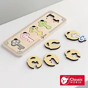 【德國 classic world 客來喜經典木玩】蒙式學習鑰匙配對《40055》