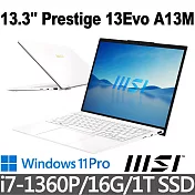 msi微星 Prestige 13Evo A13M-086TW 13.3吋 商務筆電 (i7-1360P/16G/1T SSD/Win11Pro)
