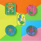 【無藏嚴選】台灣在地 霓彩大貼紙(共5款各1)